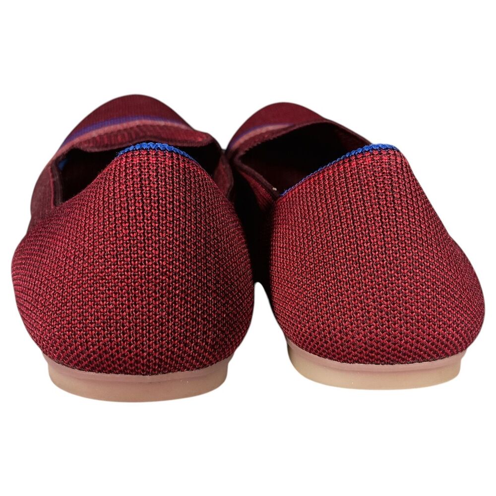 Rothy’s Garnet Reflective Stripe Loafer Limited Edition Womens 9 Burgundy Flats - Picture 8 of 11